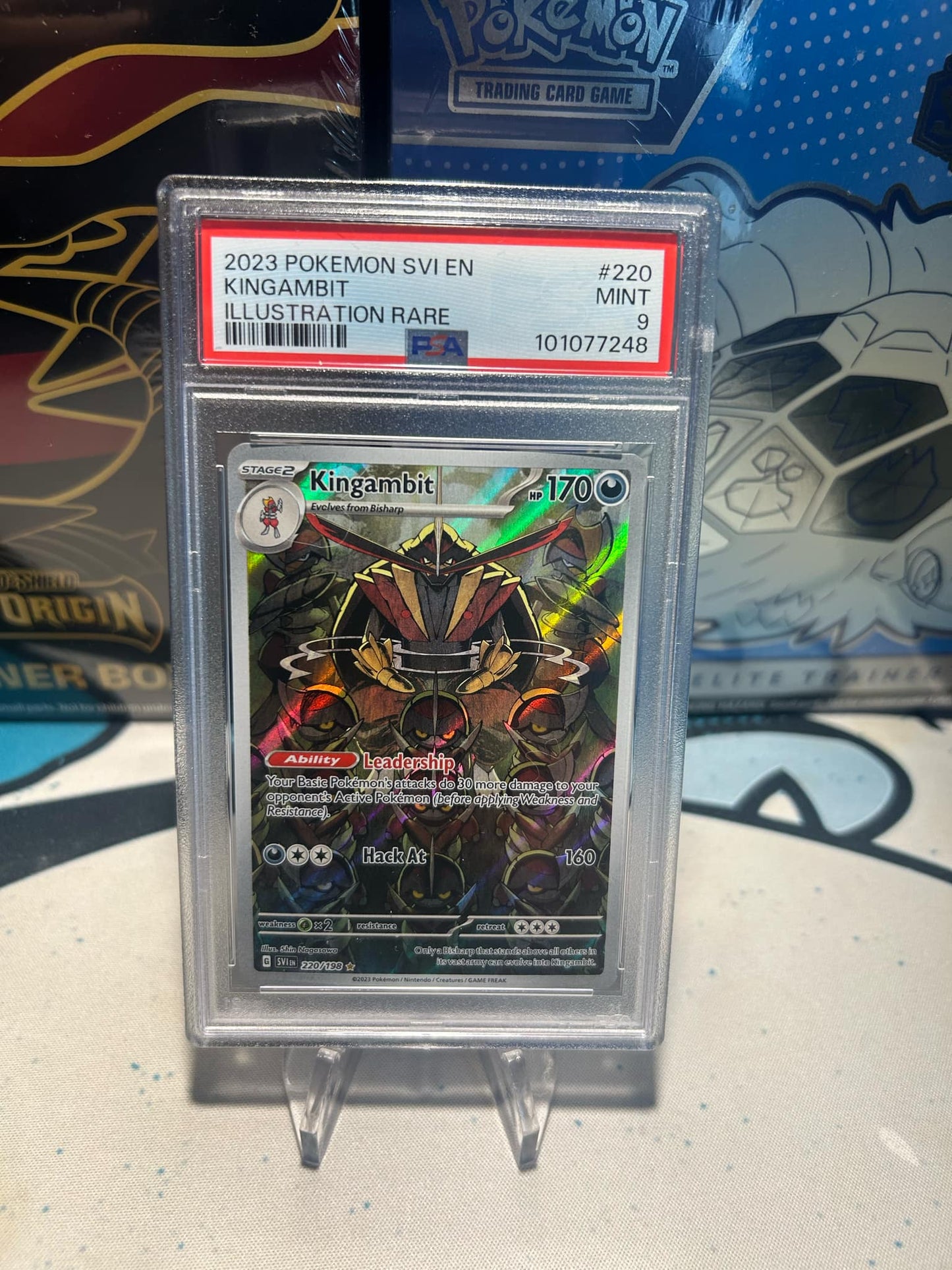 KINGAMBIT 220/198 PSA 9 Scarlet and Violet Illustration Rare